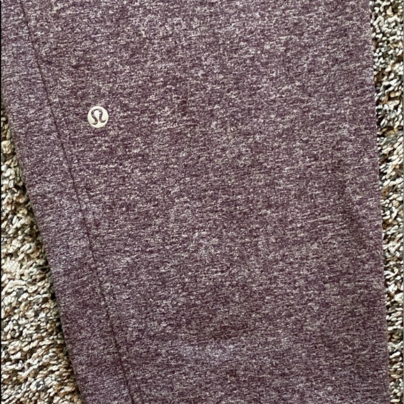 Maroon/gray Lululemon Joggers - good as new - Picture 11 of 14